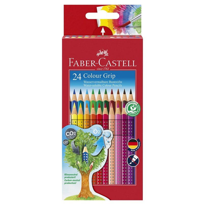Färgpenna Blyerts Faber-Castell Grip, 24 st/fp