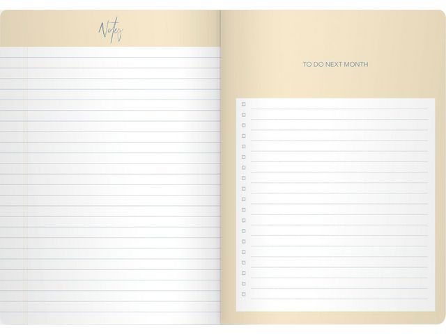 Kalender Week planner odaterad blå- 1051