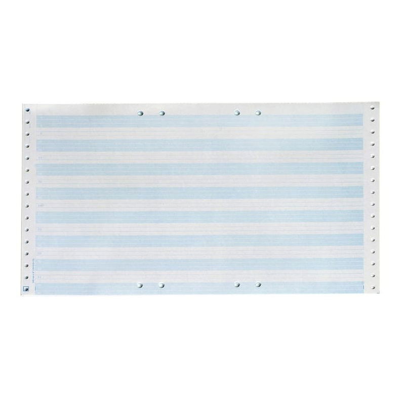 Datapapper 310X8'' 70 gr hålat blå/vit 2500/fp, 2500 st/fp
