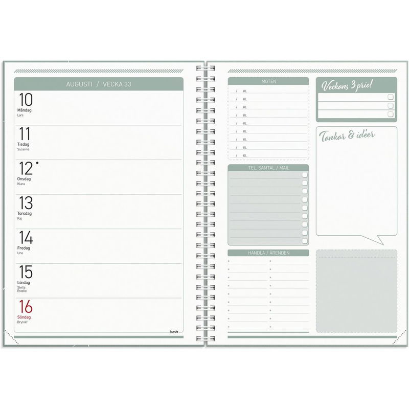 Kalender Få det gjort 2026 grön