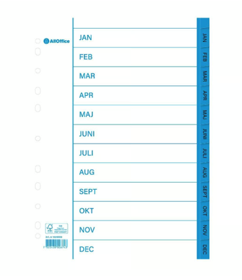 Pärmregister papper Jan-Dec A4