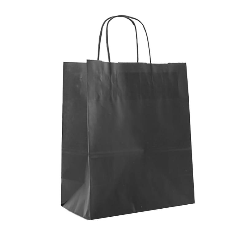 Bärkasse Papp Tvinn Handtag Svart 260x120x350mm, 250/fp