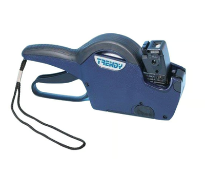 Prismärkare Trendy 26x12mm 1-radig, 6 tecken Blå