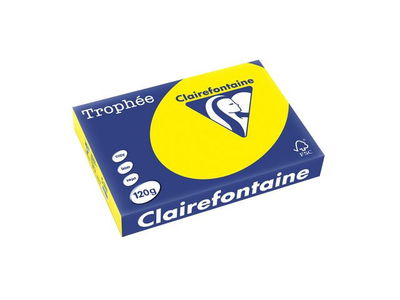 Kopieringspapper TROPHEÉ A4 120g oh gul 250/fp