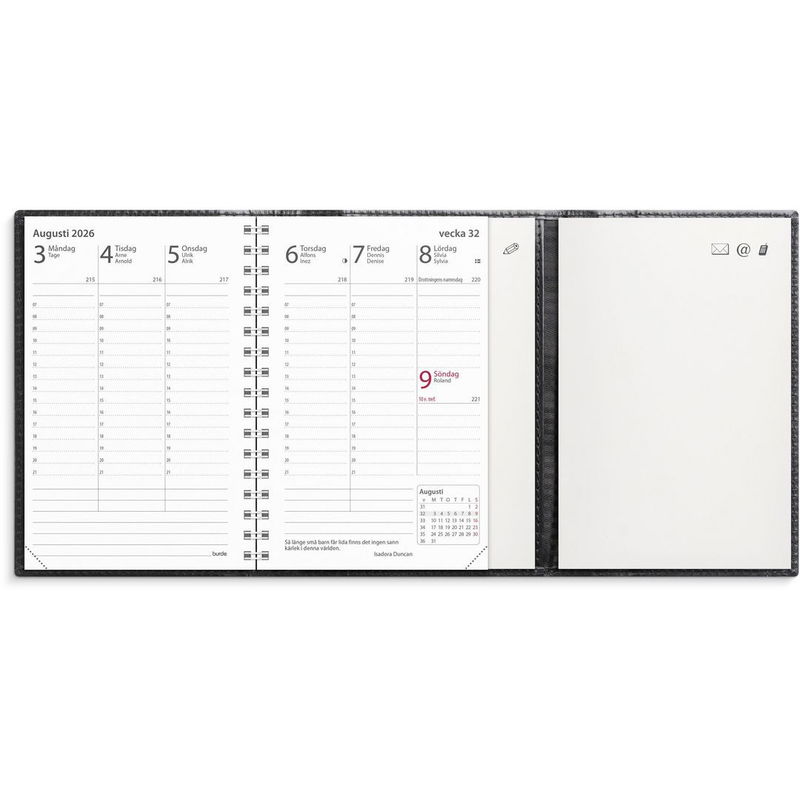 Kalender Prestige de luxe 2026 svart Kalender Prestige de luxe 2026 svart