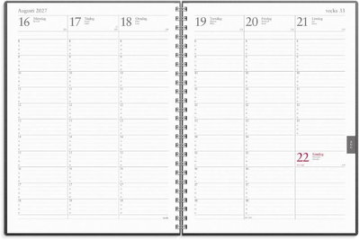 Almanacka Burde 5100 Veckojournal ECO Line 2027