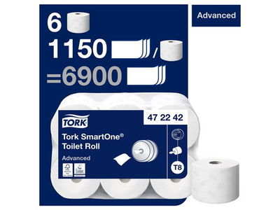 Toalettpapper TORK Adv T8 2-lag 6/fp