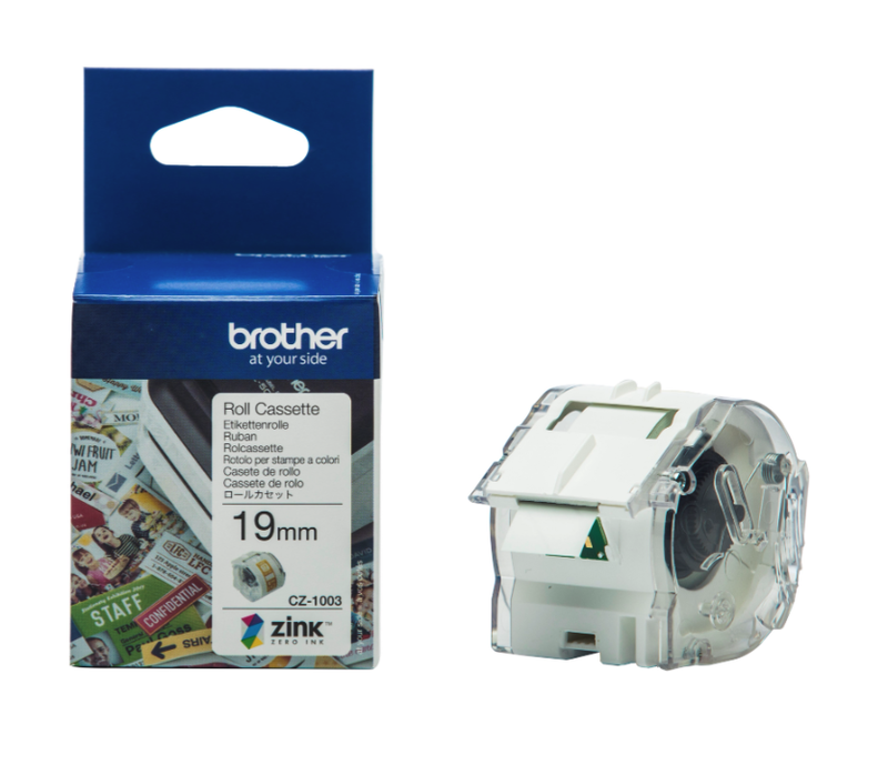 Etikettrulle Brother CZ1003 19mmx5m