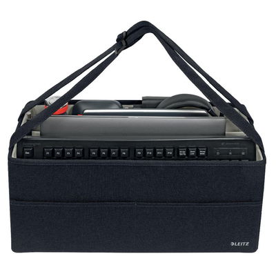 Mobil Förvaring Leitz Tygklädd Grå 465x210x200mm