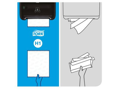 Pappershandduk Tork H1 Matic Adv 2-lag 21cm x 150m,  6/FP