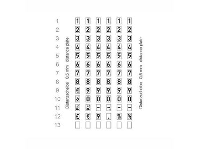 Prismärkare METO Classic 626S 26x16 1 rad