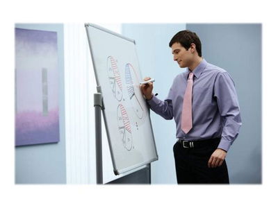 Whiteboard dubbelsidig mobil NOBO emalj 150x120cm