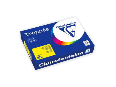Kopieringspapper TROPHEÉ A4 80g oh gul 500/fp
