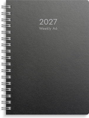Almanacka Burde 5180 Weekly ECO Line 2027 Svart A6