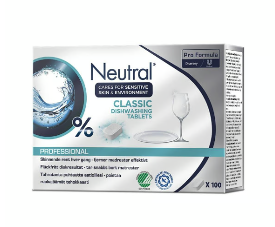 Maskindiskmedel Neutral Professional Classic Tablets 100st