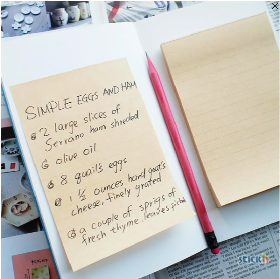 Notisar Linjerat Kraftpapper Brun 100x150mm, 12st/fp