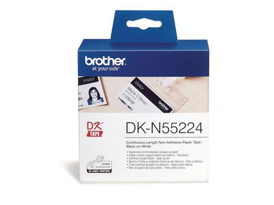 Etikett Brother DK55224 Ej Lim Vit 54mm x 30,48m