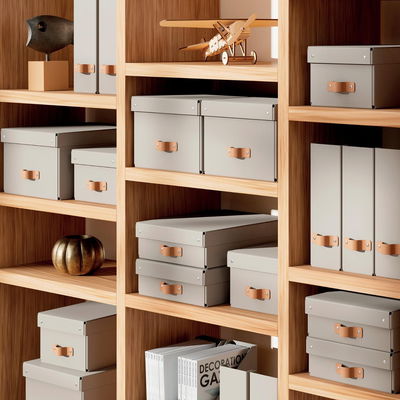 Förvaringslåda Leitz Puro 17L beige, 2/fp