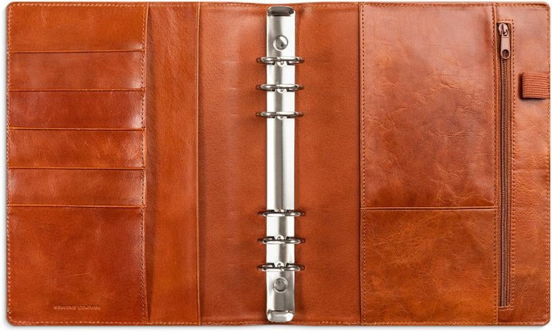 Systemkalender Burde 4879 Business Skinn Exklusiv 2027 Brun