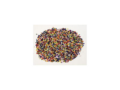 Glaspärlor 500g blandade färger