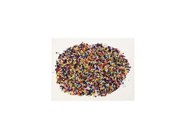 Glaspärlor 500g blandade färger