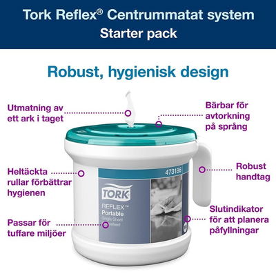 Dispenser TORK Reflex Bärbar startpack