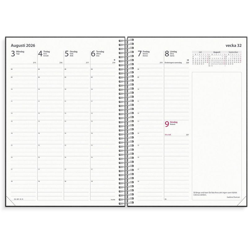 Kalender Business VIP 2026 svart