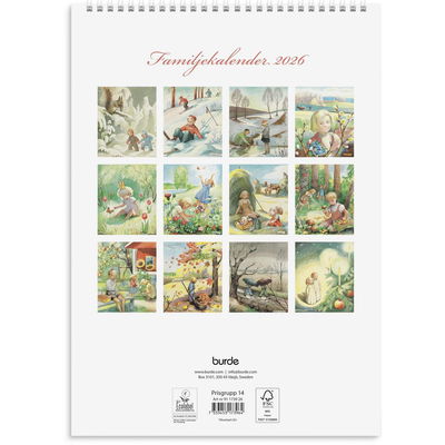 Familjekalender Kerstin Frykstrand 2026