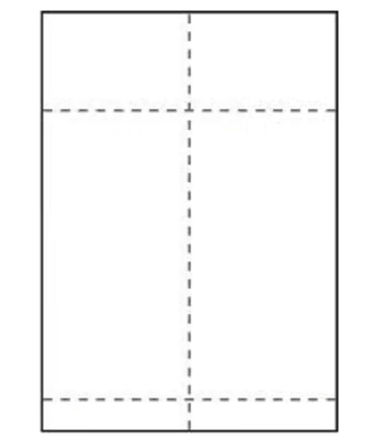 Transportetikett Laser Postnord/Schenker 2/ark A4 104x268mm, 200/FP