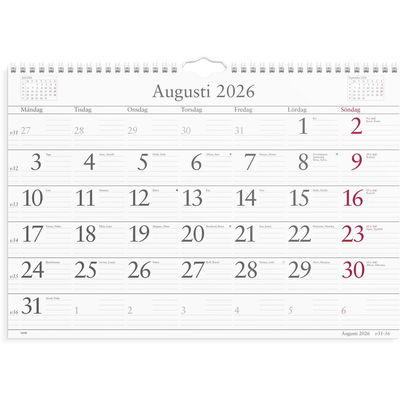 Väggkalender Månadskalendern 2026