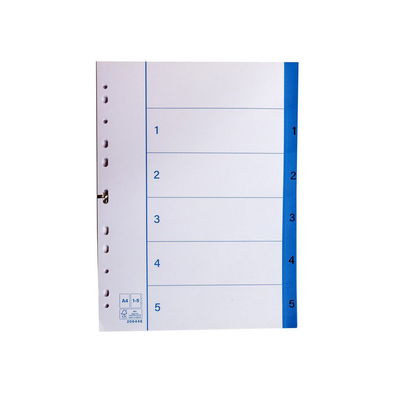 Pärmregister papper 1-5 A4, 20 st/fp