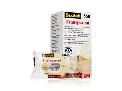 Kontorstejp Scotch 550 Transparent, 19mm x 33m