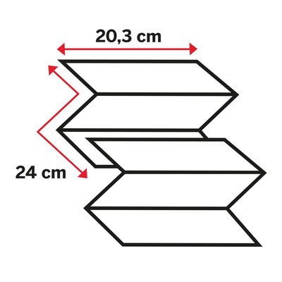 Pappershandduk KATRIN Z-vikt Non Stop M 2-Lagers, 3000/fp