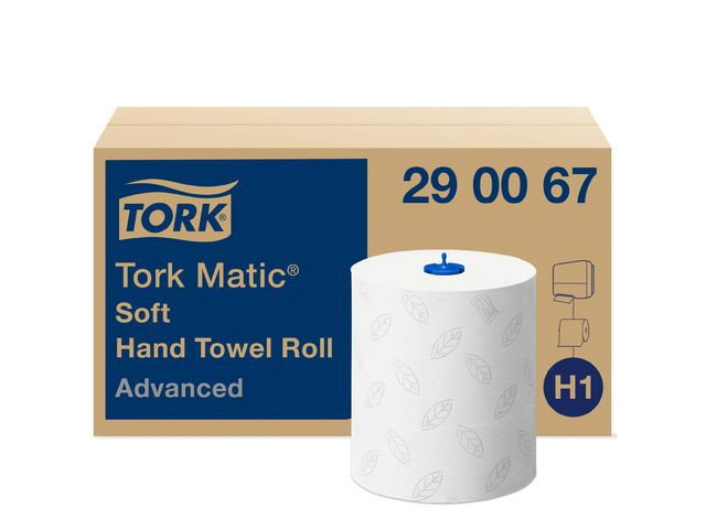 Pappershandduk Tork H1 Matic Adv 2-lag 21cm x 150m, 6/fp