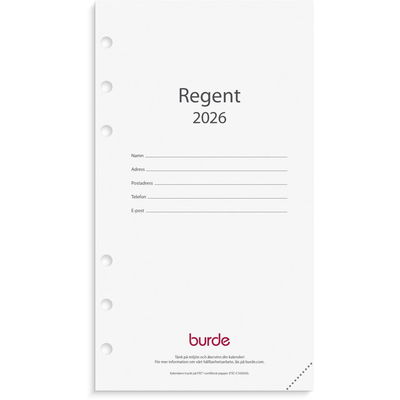 Regent kalendersats 2026