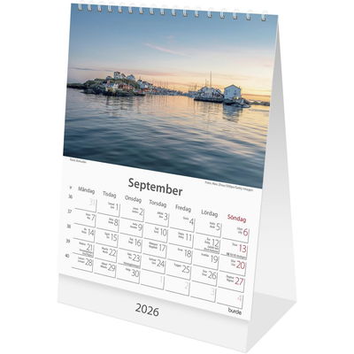 Bordskalender Sverige 2026