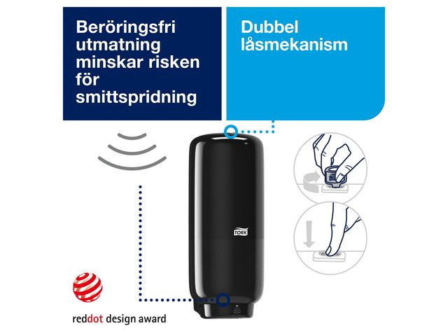 Dispenser Skumtvål TORK Intuition Sensor S4 Svart