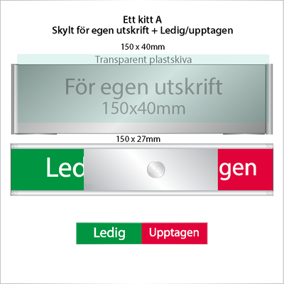 Drop kit. Skylt för egen utskrift.