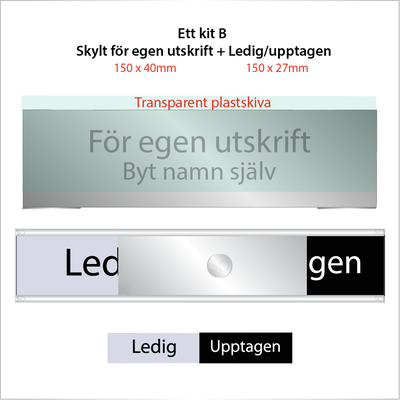 Drop kit. Skylt för egen utskrift.