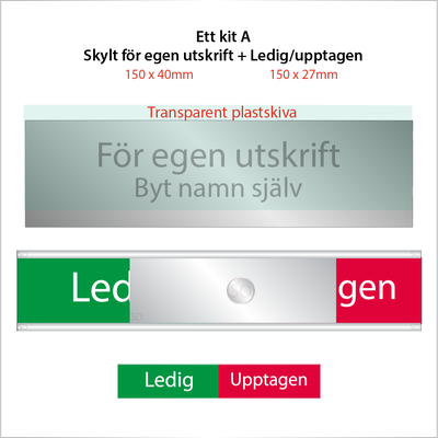 Drop kit. Skylt för egen utskrift.