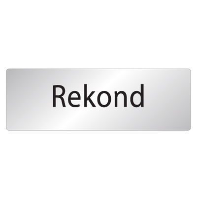 Skylt Rekond
