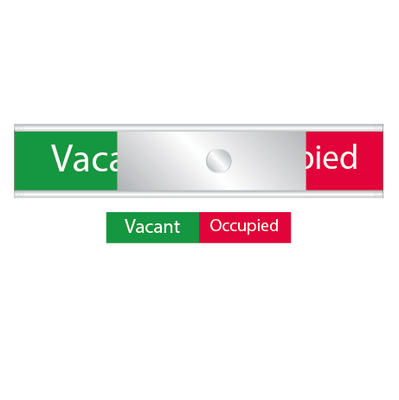 Skylt Vacant-Occupied  grönt/rött