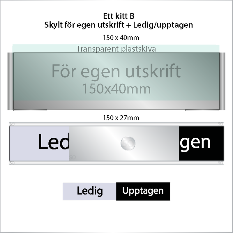 Drop kit. Skylt för egen utskrift.