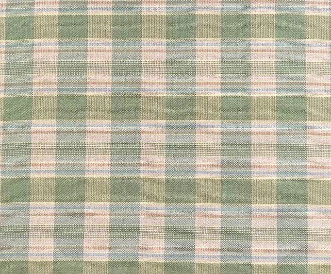 Möbeltyg rutigt - Ida nr.70 grön/guld