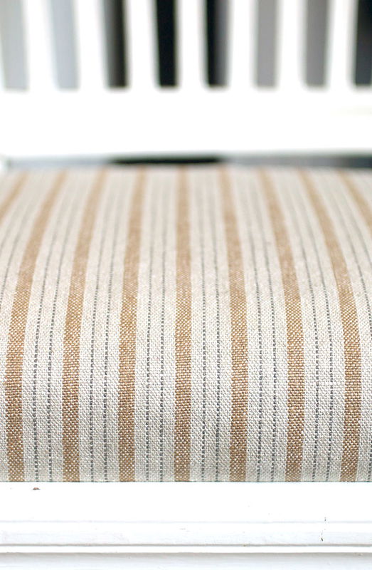 Linnetyg gulrandigt - Tetbury Stripe  - Sanderson