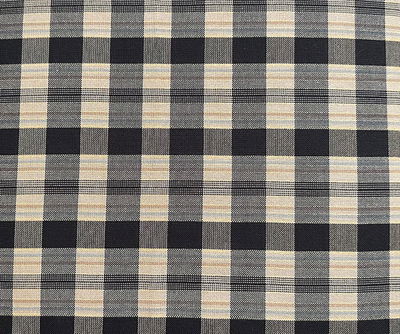 Möbeltyg rutigt - Ida nr.99 svart/guld