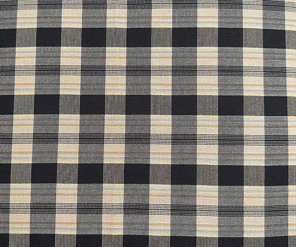 Möbeltyg rutigt - Ida nr.99 svart/guld
