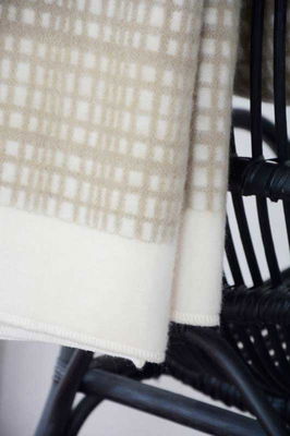 Ullpläd Darling - 215x150 cm - offwhite/beige