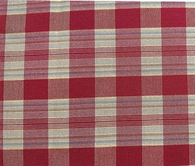 Möbeltyg rutigt - Ida nr.30 röd/guld