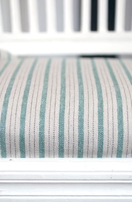 Linnetyg turkosrandigt - Tetbury Stripe  - Sanderson